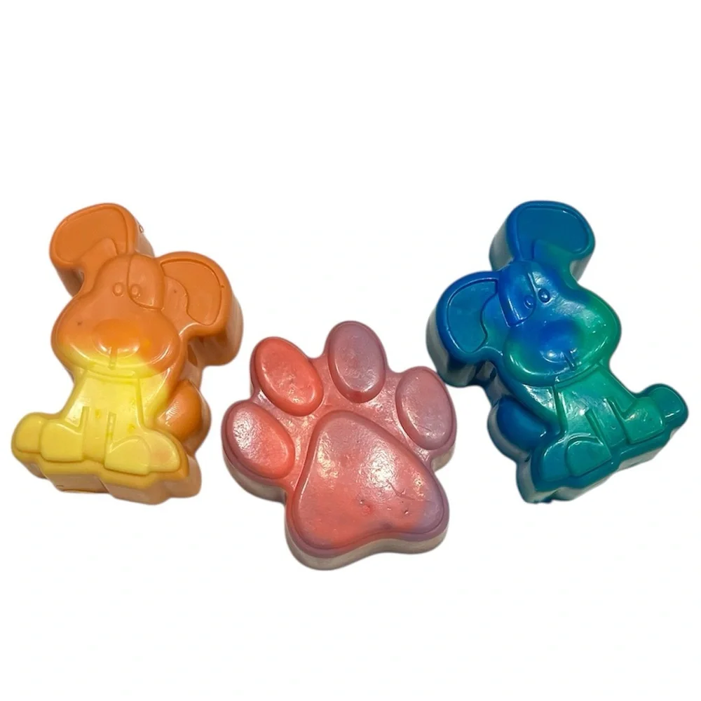 HoneyCub Shea Butter Bath Crayon Soap Bars - Set of Three Multicolor Crayon Bars